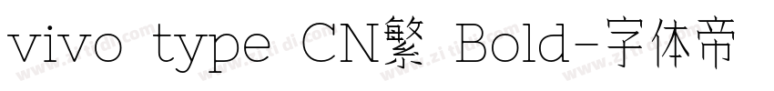 vivo type CN繁 Bold字体转换